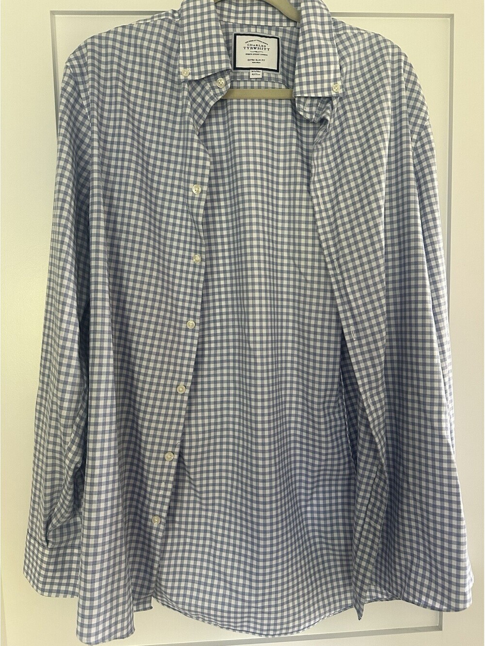 Charles Tyrwhitt Men's Extra Slim Fit Dress Shirt Size 16.5/36